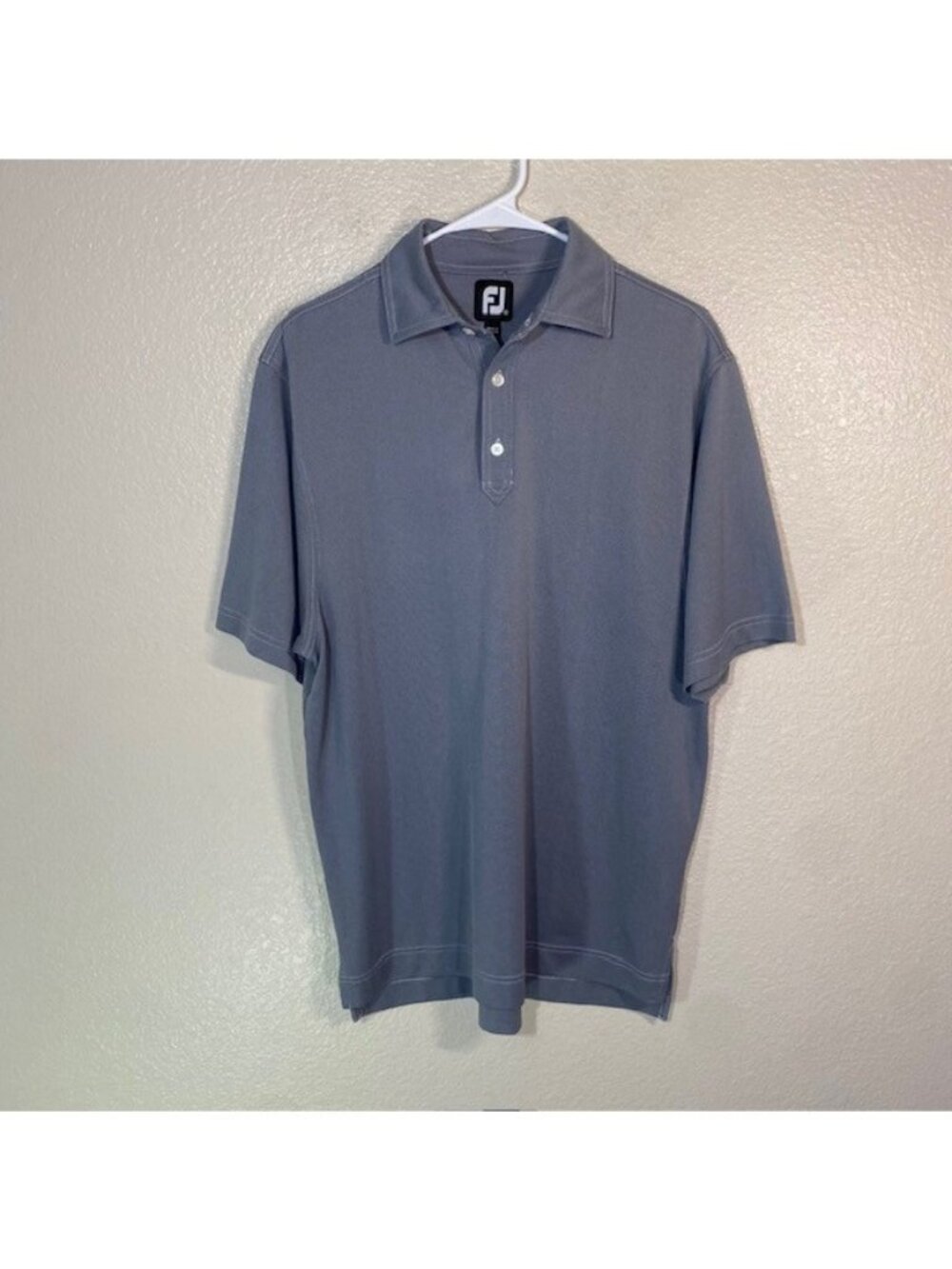 FootJoy Golf Shirt Mens Medium Polo Gray Athletic Stretch FJ